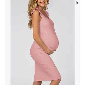 Moyabo Women's Summer Sleeveless Midi Dress - Pink Size L NWT